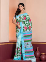 Hand-Painted Saree, Handloom - Image 2