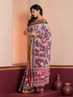 Hand-Painted Saree, Dhaniakhali Tant - Image 2