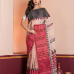 Hand-Painted Saree, Dhaniakhali Tant