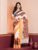 Hand-Painted Saree, Dhaniakhali Tant