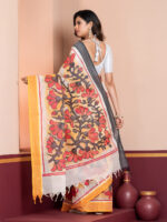 Hand-Painted Saree, Dhaniakhali Tant - Image 3
