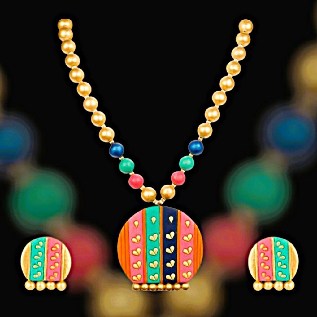 ST 02 Terracotta Jewellery Set - Image 1