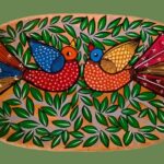 Patachitra on seasoned wood