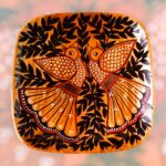 Patachitra on seasoned wood