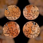 Patachitra on seasoned wood
