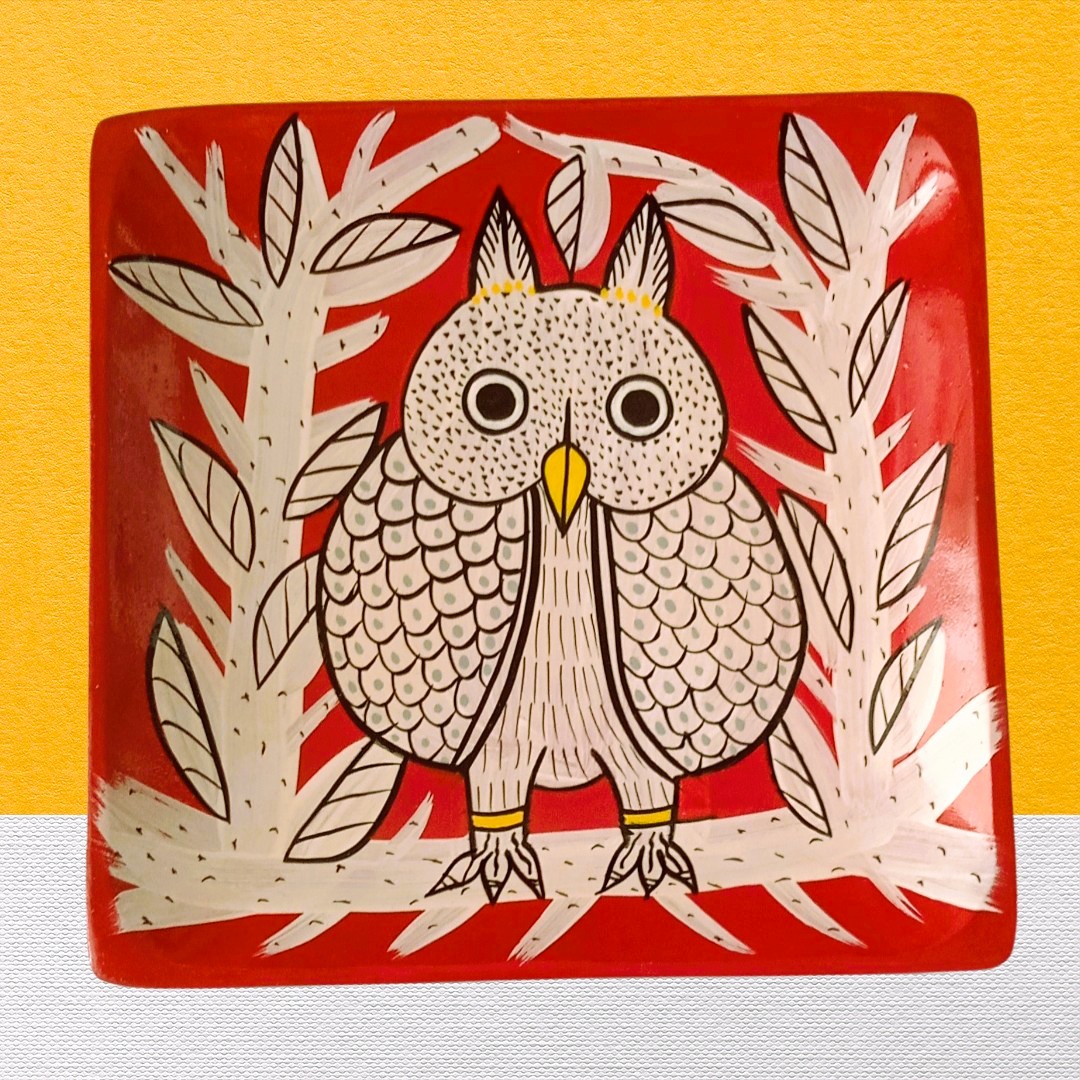 SP 041 Patachitra on seasoned wood - Image 1