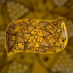 Patachitra on seasoned wood