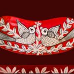 Patachitra on seasoned wood
